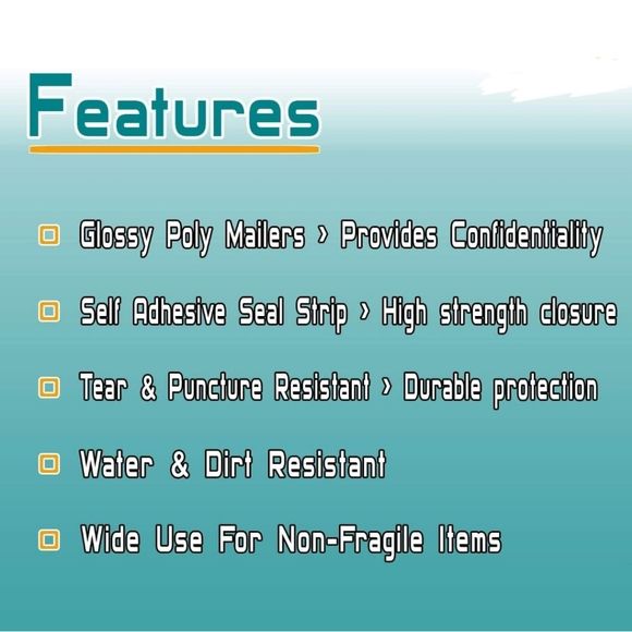 100pk 10x13 THANK YOU BRIGHT COLORS polymailers. Self sealing. Waterprooof - Picture 7 of 9